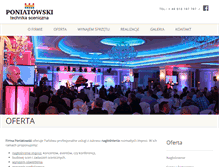 Tablet Screenshot of poniatowski.net.pl